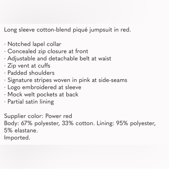 IVY PARK Vibrant Red Pantsuit - Picture 5 of 5